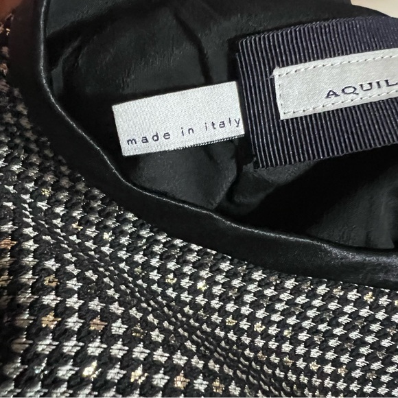 Aquilano Rimondi Black Metallic Dress Size 38 Made In Italy size 38 (XS/4 U.S.) - Picture 15 of 16